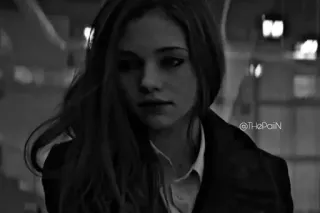 🎫 bcf0c791 @ThePaiN 여자, 소녀, 인물사진, 사람, 흑백 telegram sticker