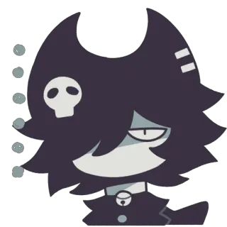 😶 27567d48 Мультфильм, Аниме, Череп, Кот, Животное telegram sticker