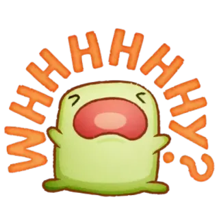 😫 0df494af WHHHHY..? Cartoon, Emotion, Traurig, Weinend, Frage, Warum, Sticker telegram sticker