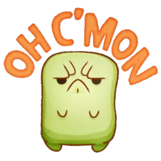 😡 29cb08f0 OH C'MON Frustration, Ärger, Cartoon Figur, Gesichtsausdruck, Süß, Enttäuschung telegram sticker