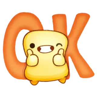 👍 81ff2027 OK süß, okay, zustimmung, zustimmen, daumen hoch, cartoon telegram sticker