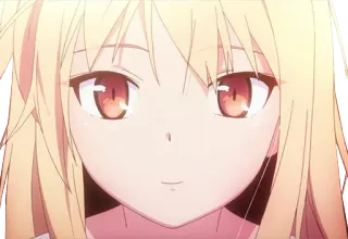 😏 924eeeef 动漫, 女孩, 角色, 金发 telegram sticker