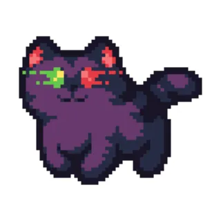 👽 bbc895ed 고양이, 픽셀아트, 동물, 귀여운 telegram sticker