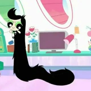 🎀 07575b99 Buttercup The Powerpuff Girls kreskówka, animowany, śmieszne, urocze, Atomówki, Bójka telegram sticker