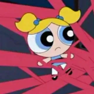🎀 10a175aa Bubbles The Powerpuff Girls Kreskówka, Bąbelki, Atomówki, Postać telegram sticker
