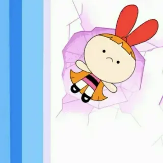 🎀 a0330932 Blossom Powerpuff Girls kreskówka, Blossom, Atomówki, słodkie, animowane telegram sticker