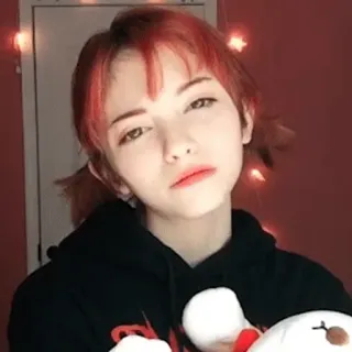 🍂 3df57307 pessoa, mulher, cabelo ruivo, retrato whatsapp sticker