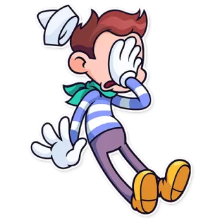 🤦‍♀️ 8be40cb0 卡通, 角色, 捂脸, 尴尬, 害羞, 失望, 插图 telegram sticker