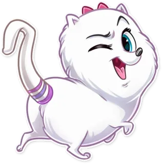😉 9cb8a5ab cat, animal, cartoon, cute, pet telegram sticker