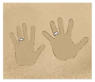 🖐 f4c32049 Hände, Eheringe, Hochzeit, Liebe, Heirat, Finger telegram sticker