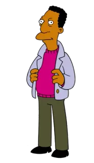 😊 6941556a Julius Hibbert The Simpsons doctor, simpson, dibujos animados, personaje, médico telegram sticker