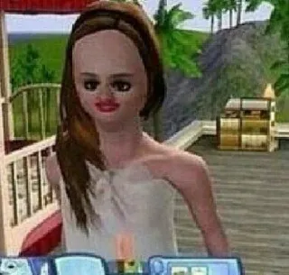 🤡 edf7274b sims, personagem, videogame, engraçado, deformado whatsapp sticker