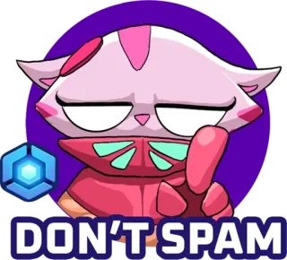 🎮 bfd6658e DON'T SPAM mèo, hoạt hình, không spam, hoạt họa, nhãn dán telegram sticker