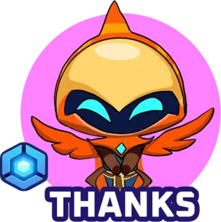 🎮 df4a431f THANKS nhân vật, cảm ơn, robot, nhãn dán telegram sticker