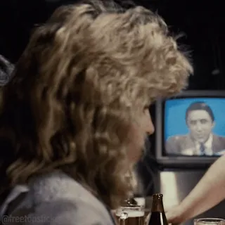 😧 02e6671b @freetopstic человек, блондинка, тв, политика, сидит, пьет telegram sticker