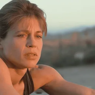 😔 0d3fd244 Sarah Connor Terminator Сара Коннор, Терминатор, Линда Гамильтон, Фильм, Боевик, Фантастика telegram sticker