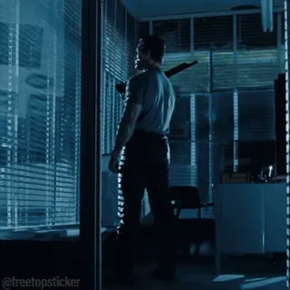 🌅 3b3904e0 пистолет, мужчина, оружие, силуэт, офис, насилие telegram sticker