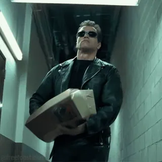 The Terminator @freetopsticker whatsapp stickers