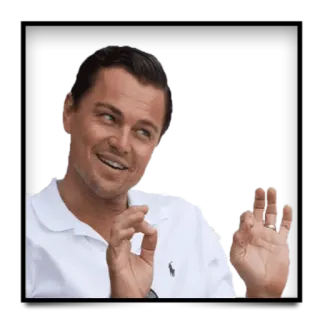 😆 15f8375d Leonardo DiCaprio leonardo dicaprio, schauspieler, meme, lustig, okay telegram sticker