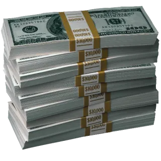 😀 bda0c59c $10,000 Geld, Stapel, Bargeld, Währung, Dollar telegram sticker