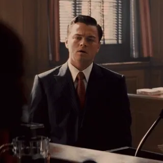 The Wolf of Wall Street by @michaelgotsomestickers whatsapp stickers