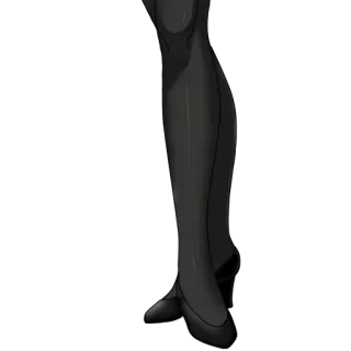 🍑 44e7fd33 kaki, stoking, mode, sepatu, hitam telegram sticker