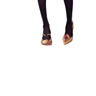 🍑 93f88200 sepatu, hak, emas, mode, alas kaki telegram sticker