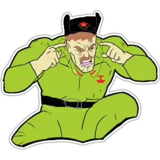 🟥 38ed9460 người lính, Xô Viết, sao đỏ, quân đội, quân sự telegram sticker