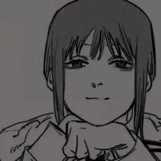 ❄️ 1a42ec90 Makima Chainsaw Man Аниме, Макима, Человек-бензопила, Манга, Женщина, Персонаж telegram sticker