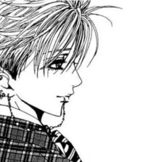 ✨ 5814907f Аниме, Манга, Парень, Эмо, Готика, Ожерелье, Пирсинг, Серьги telegram sticker