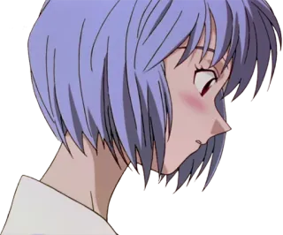 🌊 59710401 Rei Ayanami Neon Genesis Evangelion Аниме, Рей Аянами, Евангелион, Аниме Персонаж, Девушка, Грустный telegram sticker