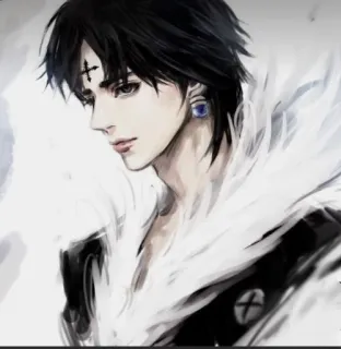 😎 3178f16d Chrollo Lucilfer Hunter x Hunter Anime, Manga, Chrollo Lucilfer, Hunter x Hunter, Postać, Fanart telegram sticker