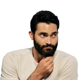 🤔 cba7ea63 Derek Hale Teen Wolf мужчина, портрет, борода, волчонок, дерек хейл, тайлер хеклин telegram sticker