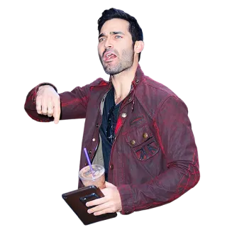 👇 fdea32a2 Tyler Hoechlin мужчина, актер, знаменитость, Тайлер Хеклин, кофе, портрет telegram sticker