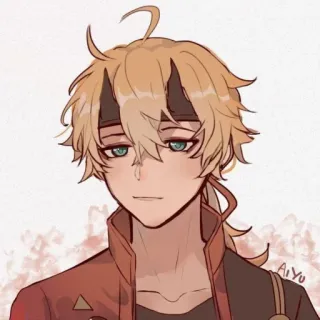 🐕 5692ec58 Thoma Genshin Impact Anime, Jeu vidéo, Personnage, Genshin Impact, Thoma telegram sticker