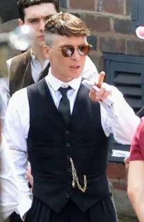 🈺 1a2a73fe Thomas Shelby Peaky Blinders Thomas Shelby, Peaky Blinders, Cillian Murphy, Birmingham, 1920er, Gangster, Englisch telegram sticker