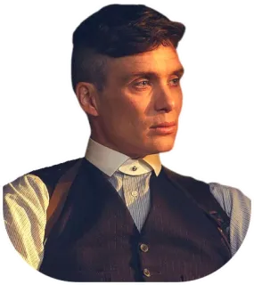 😠 7a9768cc Thomas Shelby Peaky Blinders 토마스 셸비, 피키 블라인더스, 킬리언 머피, BBC, 드라마, 갱스터, 범죄 telegram sticker