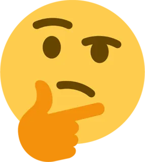 🤔 1a9f58ad denken, gesicht, meme, emoji telegram sticker
