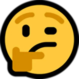 🤔 34d08126 denkend, emoji, nachdenklich, fragend, besinnlich telegram sticker