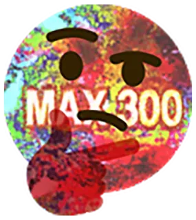 🤔 38604301 MAX 300 Emoji, Denker, Max, 300, Sticker telegram sticker