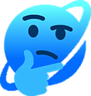 🤔 c66b90b4 denken, emoji, Frage, nachdenken, überlegen, Zweifel telegram sticker
