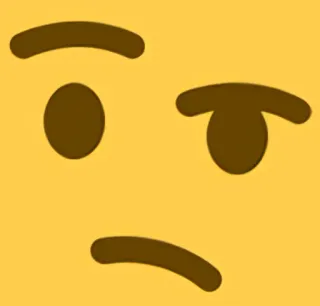 🤔 cb0af311 emoji, denken, hmm, fragend, verwirrt, zweifel, nachdenklich telegram sticker