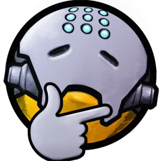 🤔 f222f1d8 Zenyatta Overwatch zenyatta, overwatch, denken, roboter, meditation, charakter telegram sticker