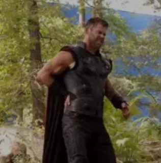 🙍 68360de8 Thor thor, marvel, superhero, funny, pose telegram sticker