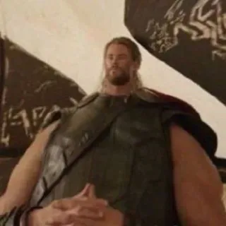 😐 6fe100ab Thor Thor, Marvel, funny, superhero, meme telegram sticker