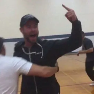 👆 8211d2c1 offensive gesture, middle finger, man, indoors, yelling telegram sticker