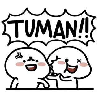 😂 ab6b395e TUMAN!! Desenho animado, Emoção, Fofo, Bravo, Engraçado whatsapp sticker