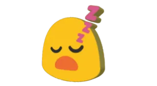 😴 8c039402 Zzz assonnato, dormire, pisolino, emoji, stanco telegram sticker