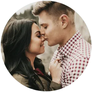 😍 7f6b61cf couple, amour, romance, baiser, relation telegram sticker