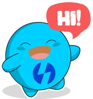 ✋ d9e8dec8 Hi! słodki, kreskówka, przyjazny, cześć, powitanie telegram sticker